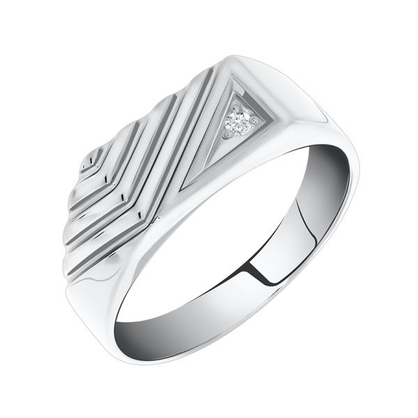 Купить оптом кольцо из серебра с фианитом 32001218 от Krasnoe