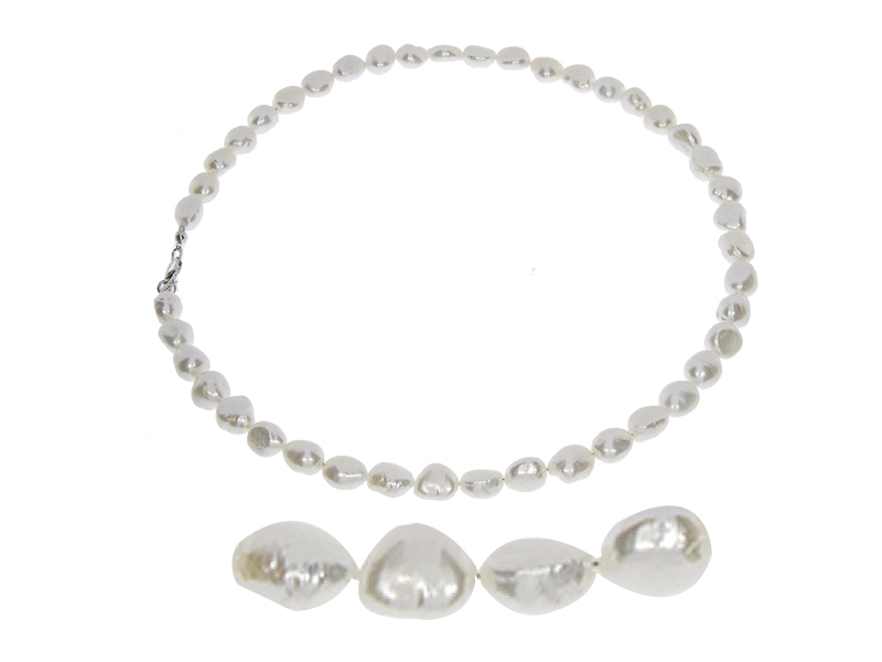 Купить оптом бусы из серебра с жемчугами 8340056010-45 от Krasnoe