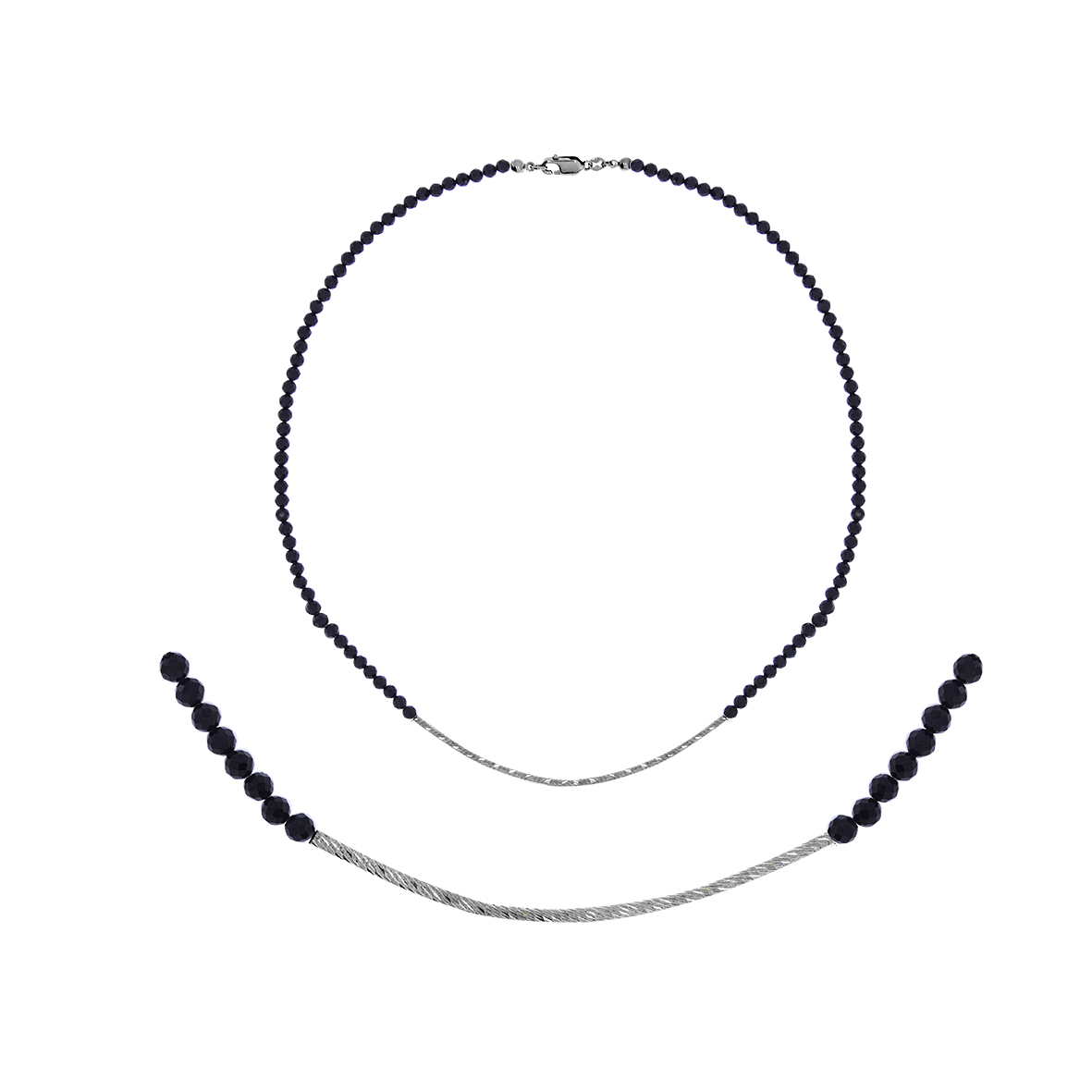 Купить оптом колье из серебра со шпинелью 8340216115-40 от Krasnoe