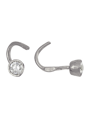 Купить оптом пирсинг из серебра с фианитом 3207025016 от Krasnoe