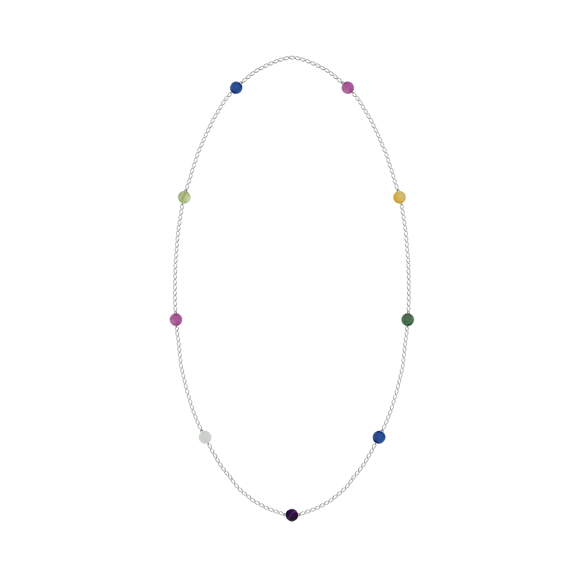 Купить оптом колье из серебра с агатами 8340396114-120 от Krasnoe