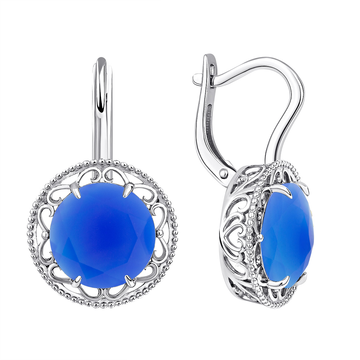 Купить оптом серьги из серебра с агатами 2340391976-70 от Krasnoe