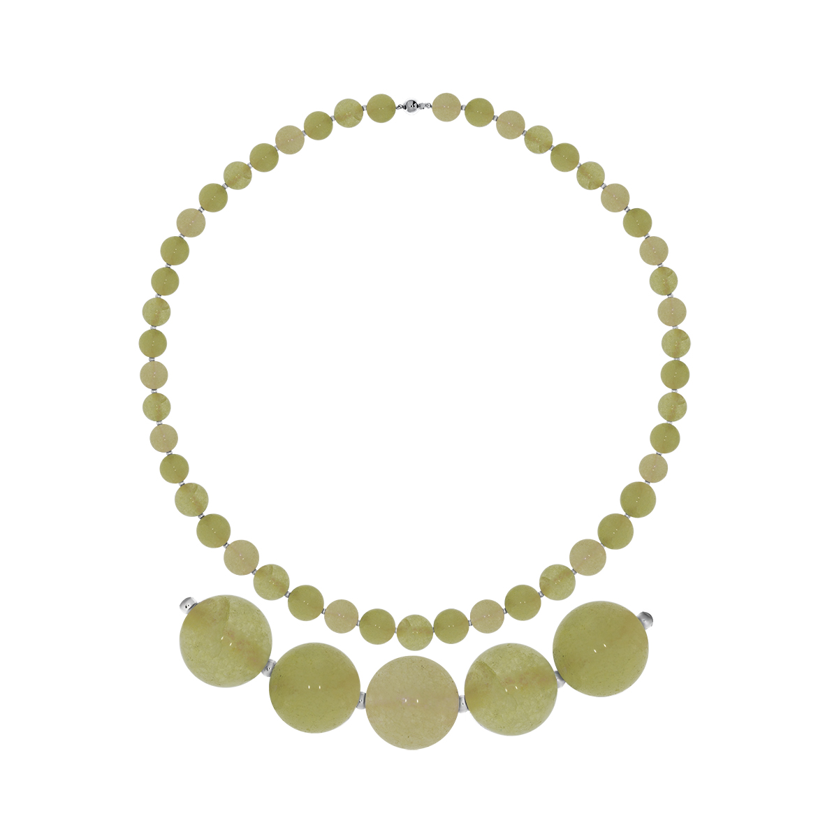 Купить оптом бусы из серебра с бериллами,  морганитами и  аквамаринами 8340876072-45 от Krasnoe