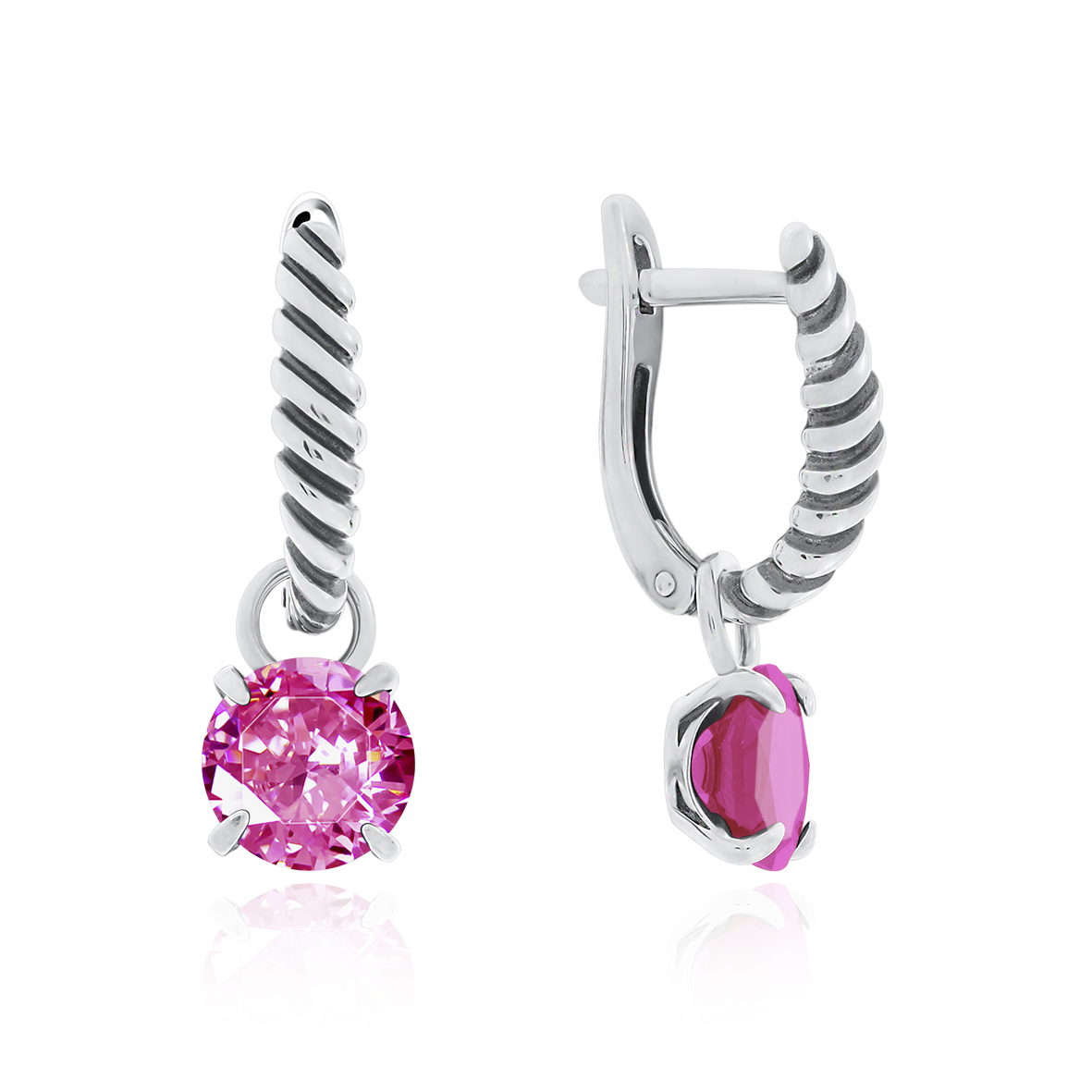 Купить оптом серьги из серебра с топазами 2310071654-30 от Krasnoe