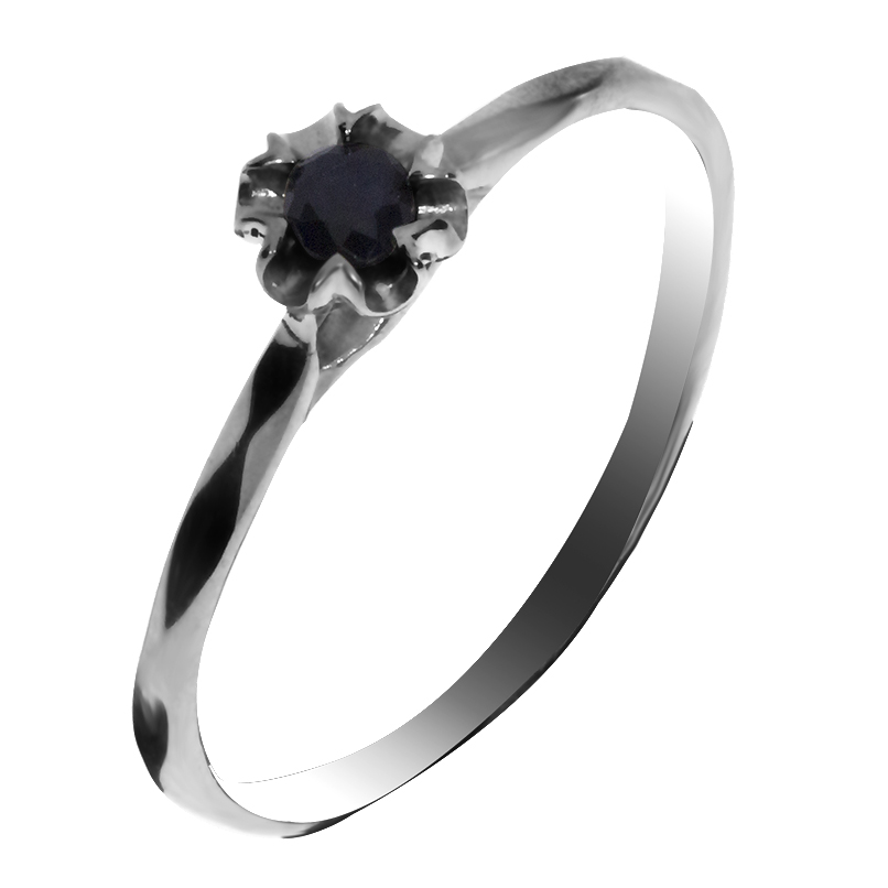 Купить оптом кольцо из серебра с сапфиром 1340030136 от Krasnoe
