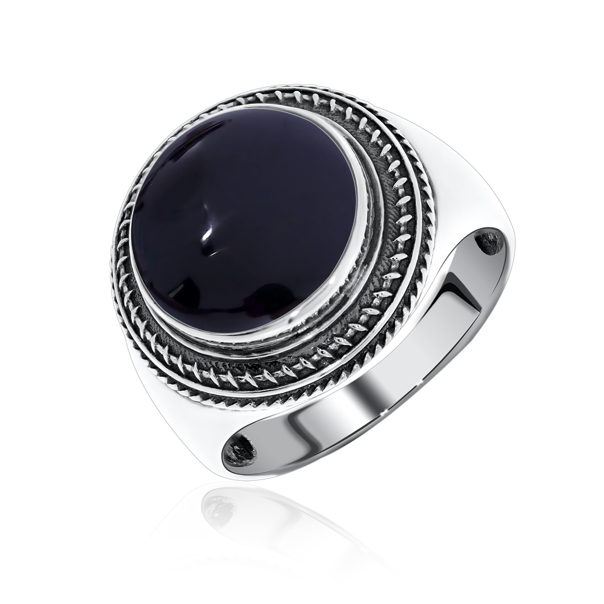 Купить оптом кольцо из серебра с агатом 1310390954-20 от Krasnoe