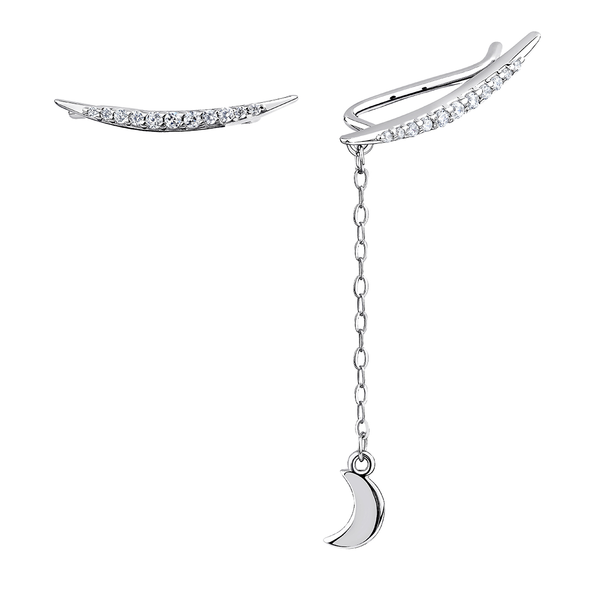 Купить оптом серьги из серебра с фианитами 2340204903л-10 от Krasnoe