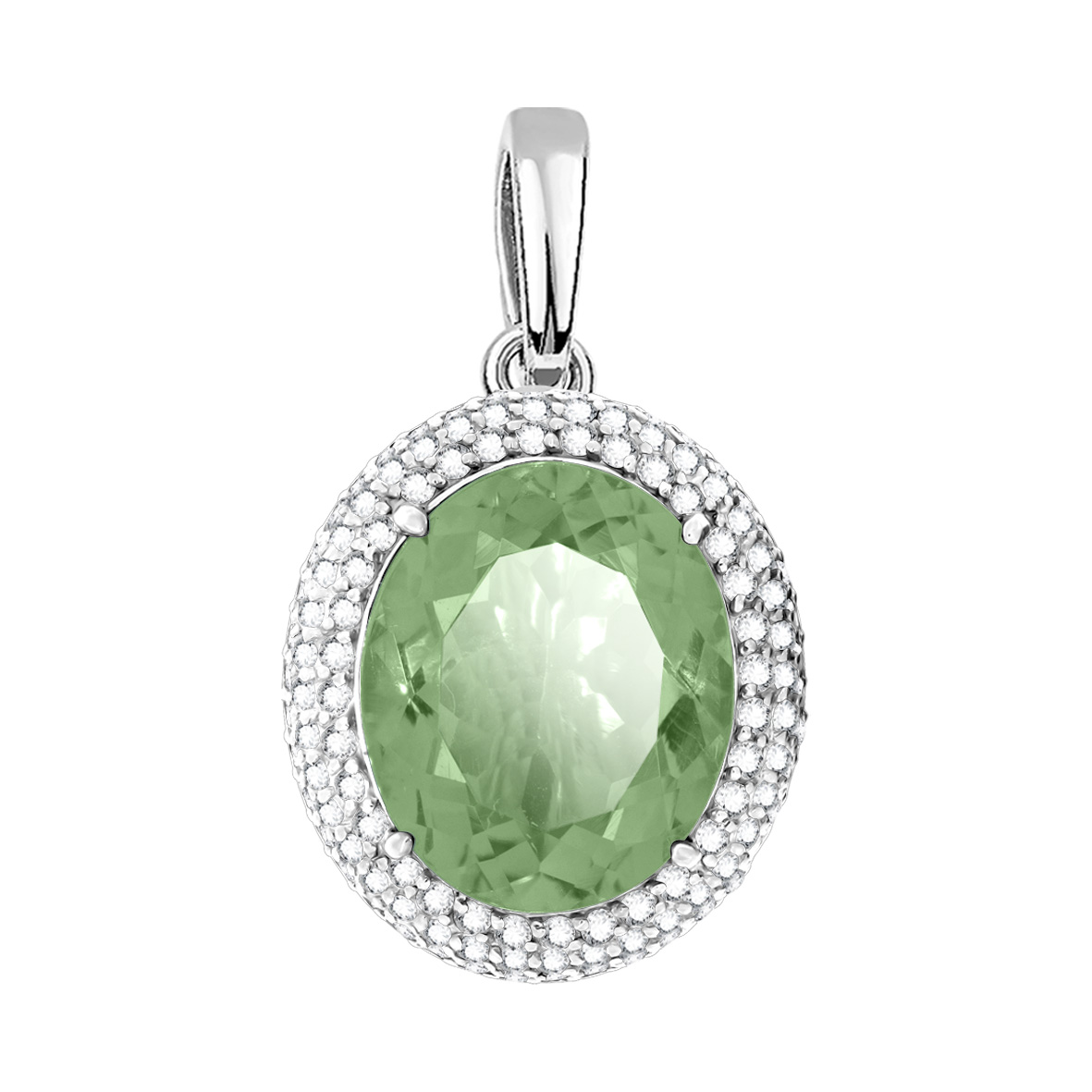 Купить оптом подвеска из серебра с аметистом и фианитами 3340065601-60 от Krasnoe