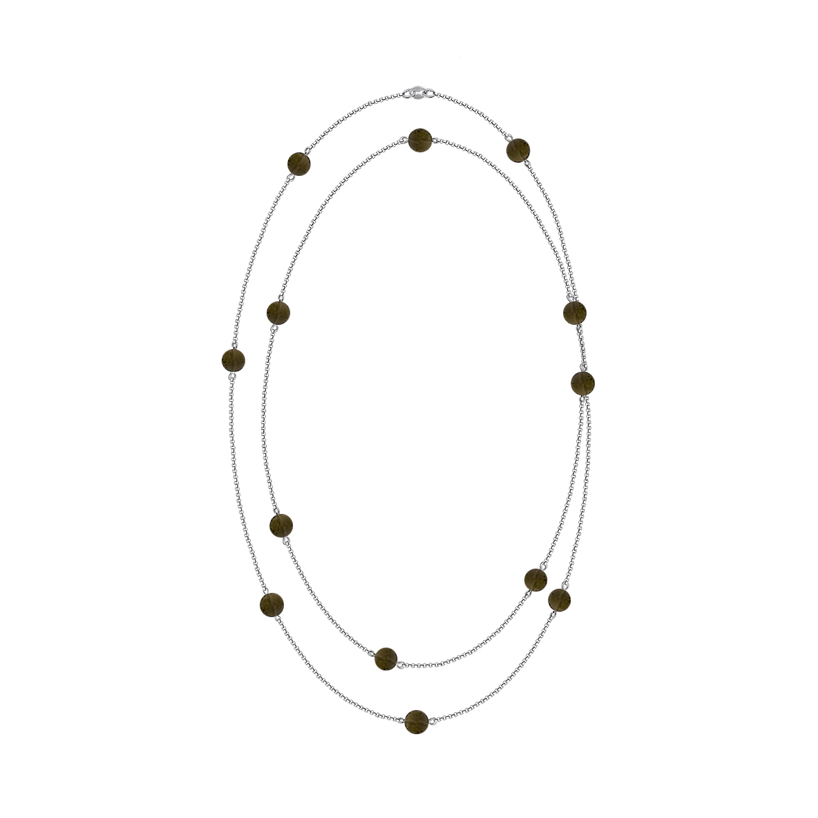 Купить оптом колье из серебра с топазами 8340106192-110 от Krasnoe