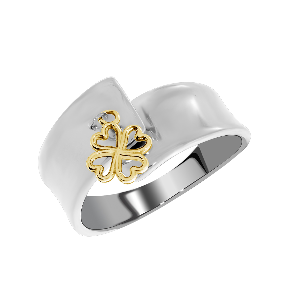 Купить оптом кольцо из серебра без вставок 1350401733-3 от Krasnoe