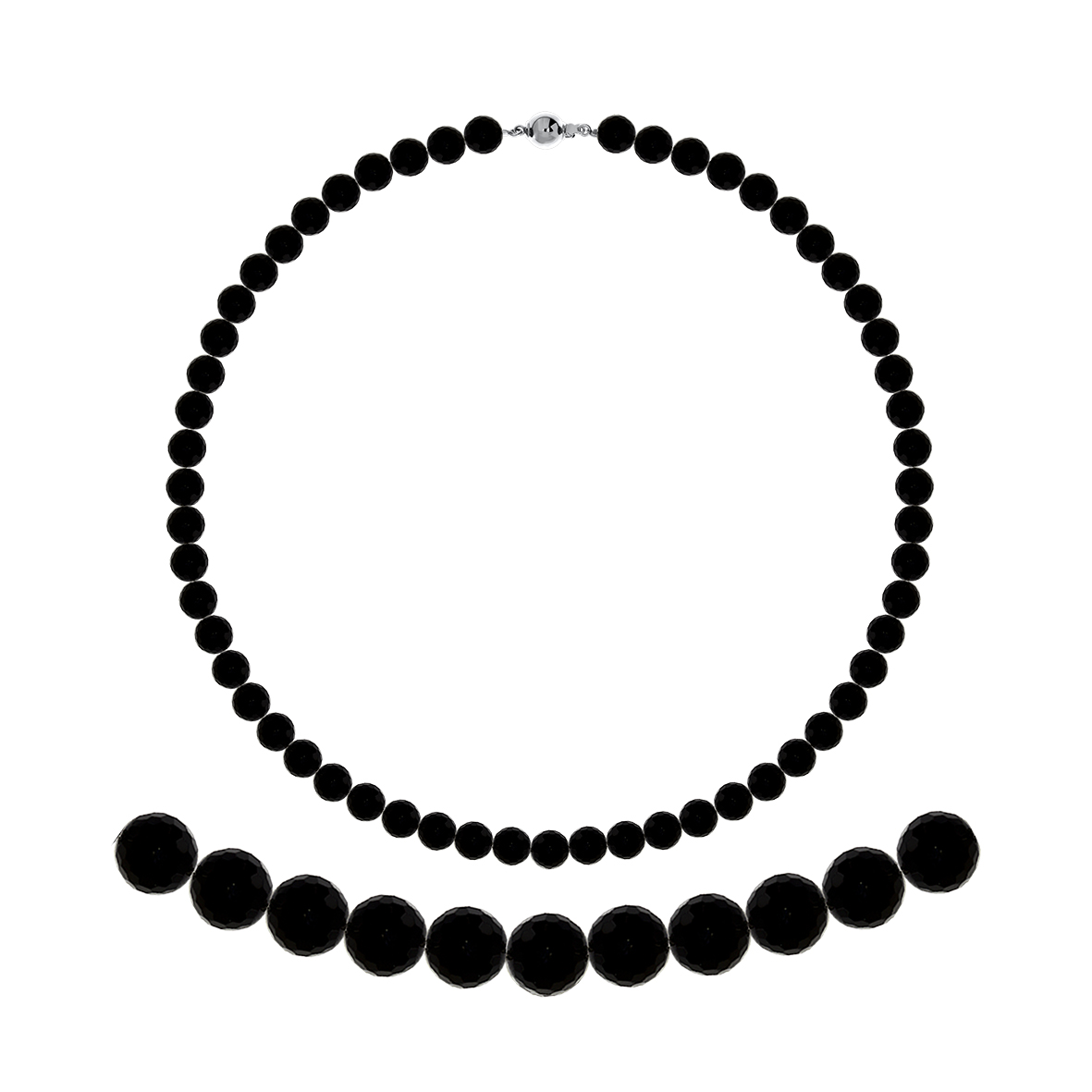 Купить оптом бусы из серебра с агатами 8340396088-40-20 от Krasnoe