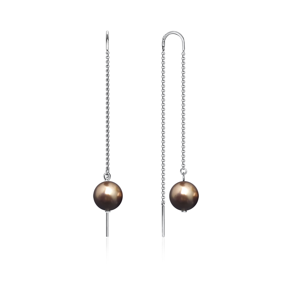 Купить оптом серьги из серебра с жемчугами 2340240710-43 от Krasnoe