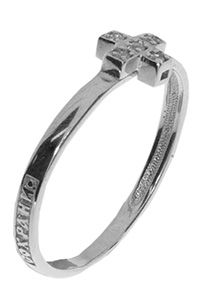 Купить оптом кольцо из серебра с фианитом 120R0004 от Krasnoe