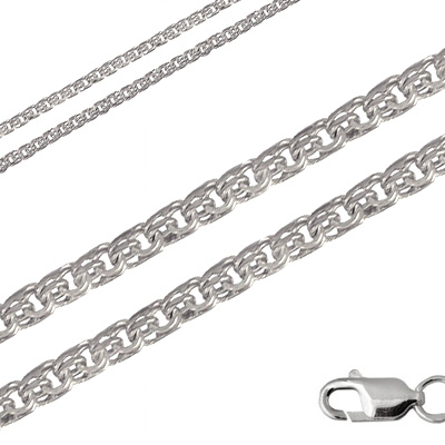 Купить оптом цепь из серебра без вставок 366008080060 от Krasnoe