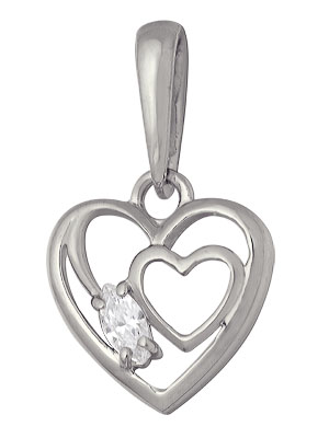 Купить оптом подвеска из серебра с фианитом 3207033511 от Krasnoe