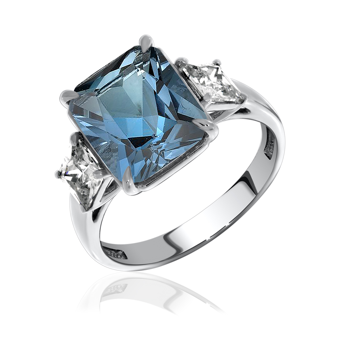 Купить оптом кольцо из серебра с фианитами 1340200280-76 от Krasnoe