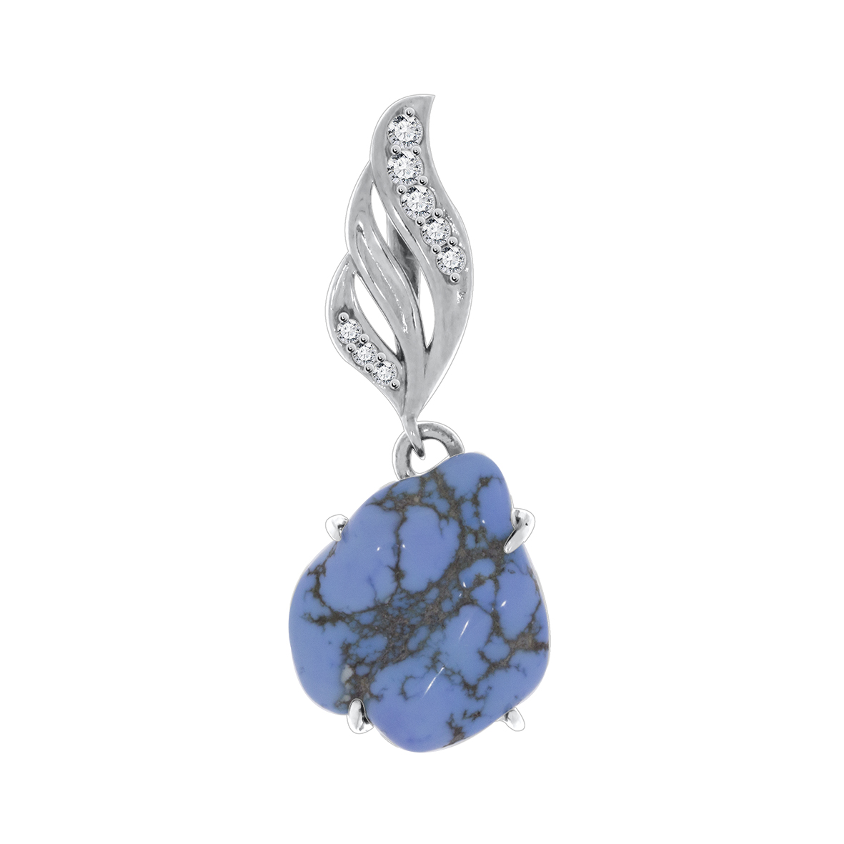 Купить оптом подвеска из серебра с бирюзаом 3340314127л от Krasnoe