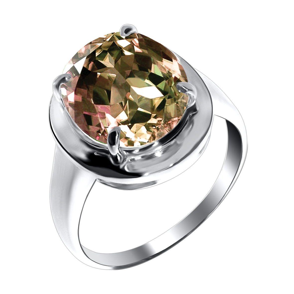 Купить оптом кольцо из серебра с султанитом 1340610029 от Krasnoe