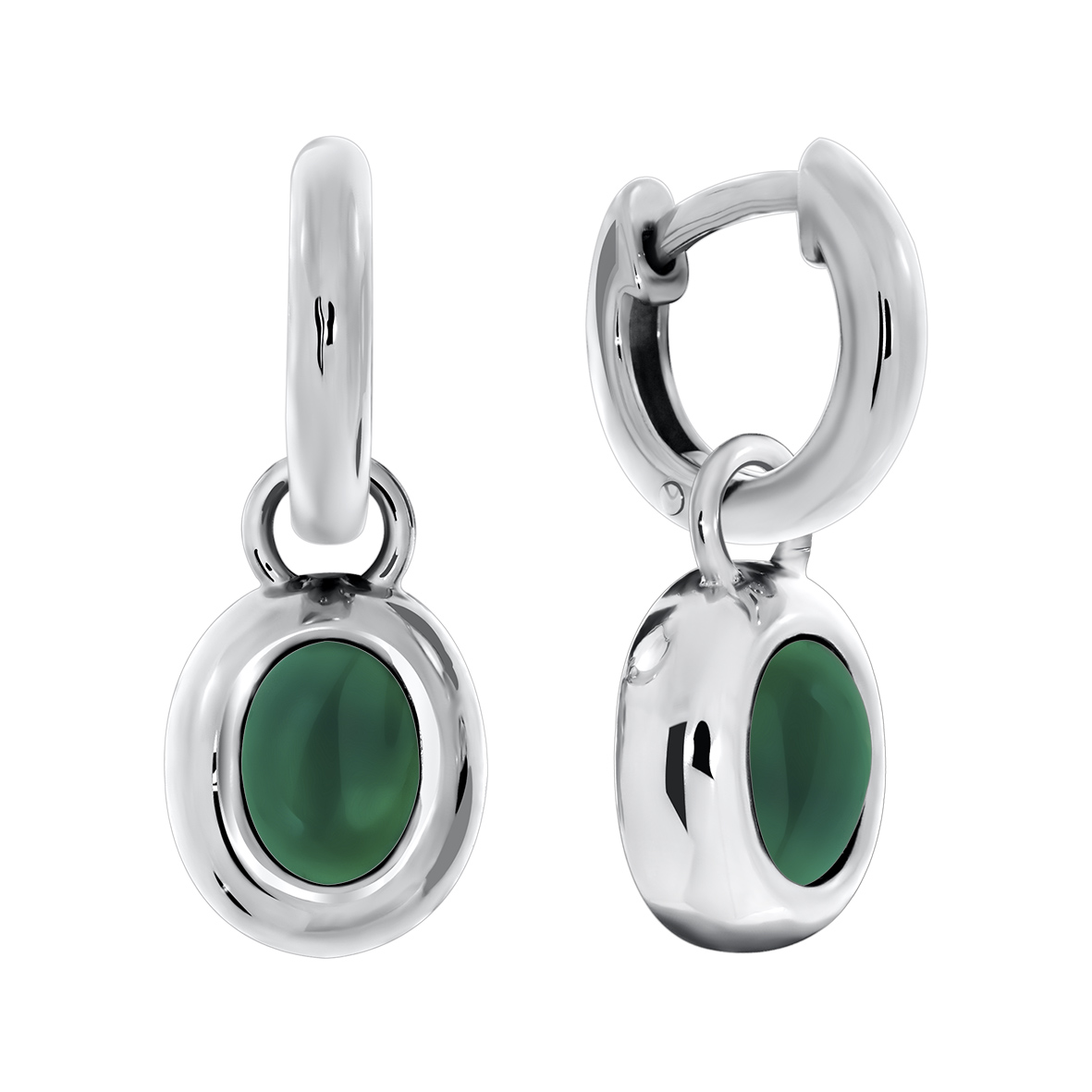 Купить оптом серьги из серебра с агатами 2340390366-60 от Krasnoe