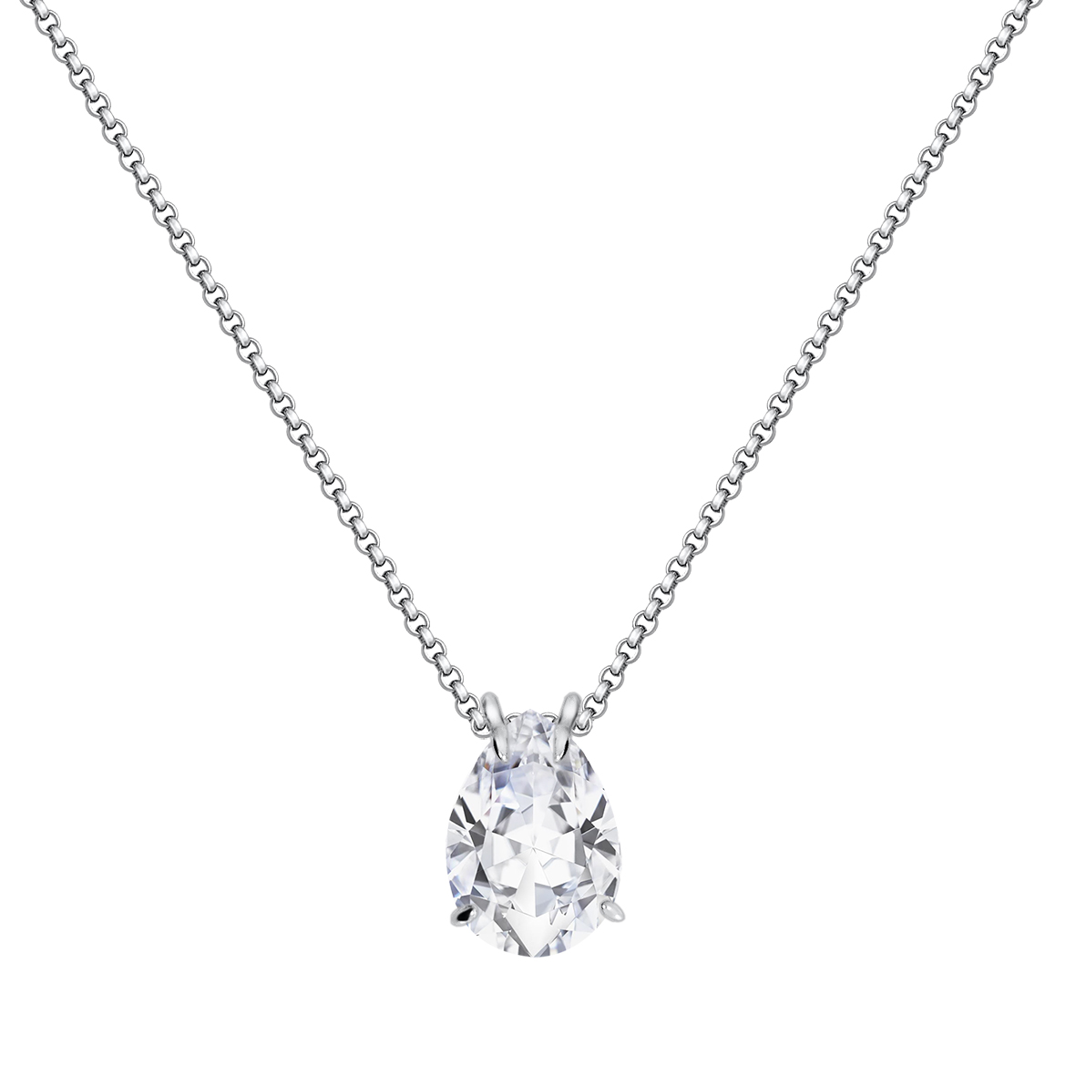 Купить оптом колье из серебра с фианитом 8340203022-1-45 от Krasnoe