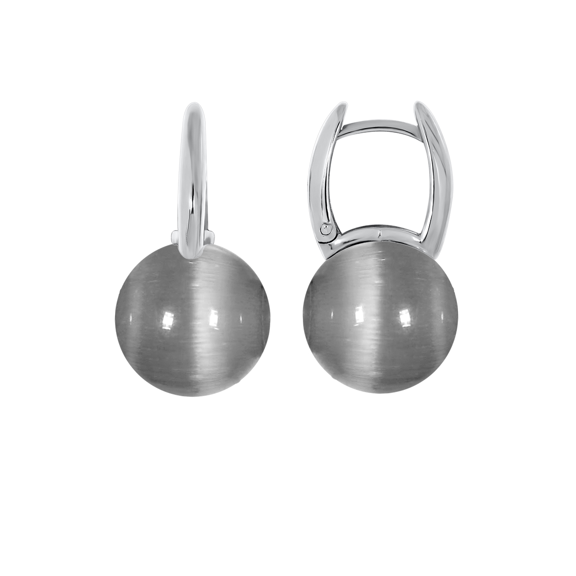 Купить оптом серьги из серебра с кошачий глазами 2340264318-21 от Krasnoe