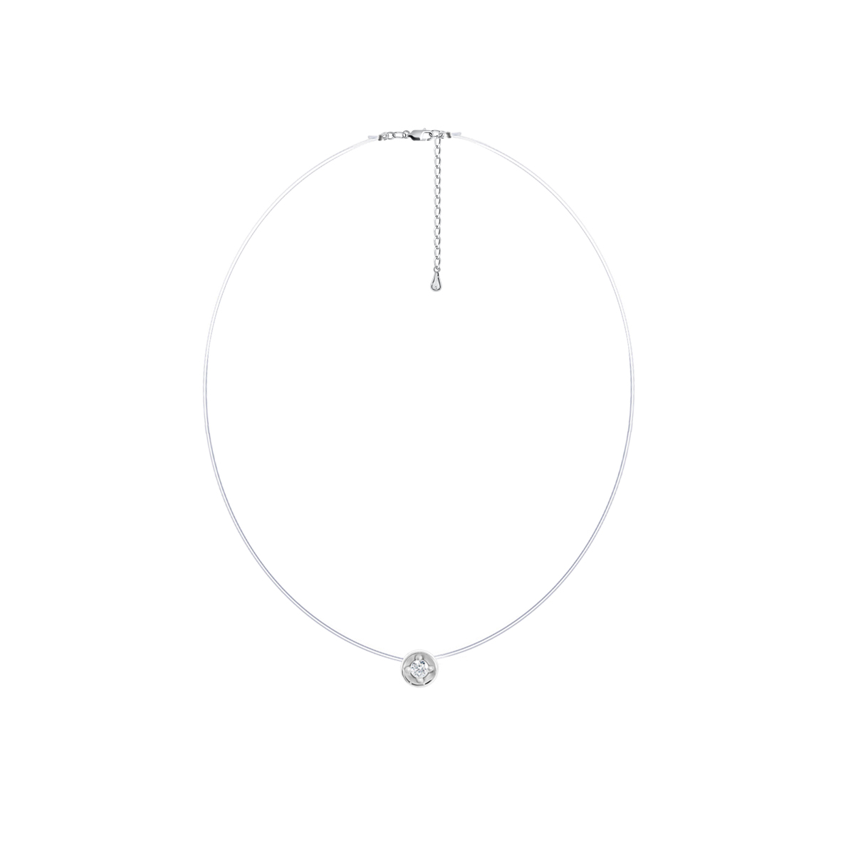 Купить оптом колье из серебра с фианитами 8340203056-1-38 от Krasnoe