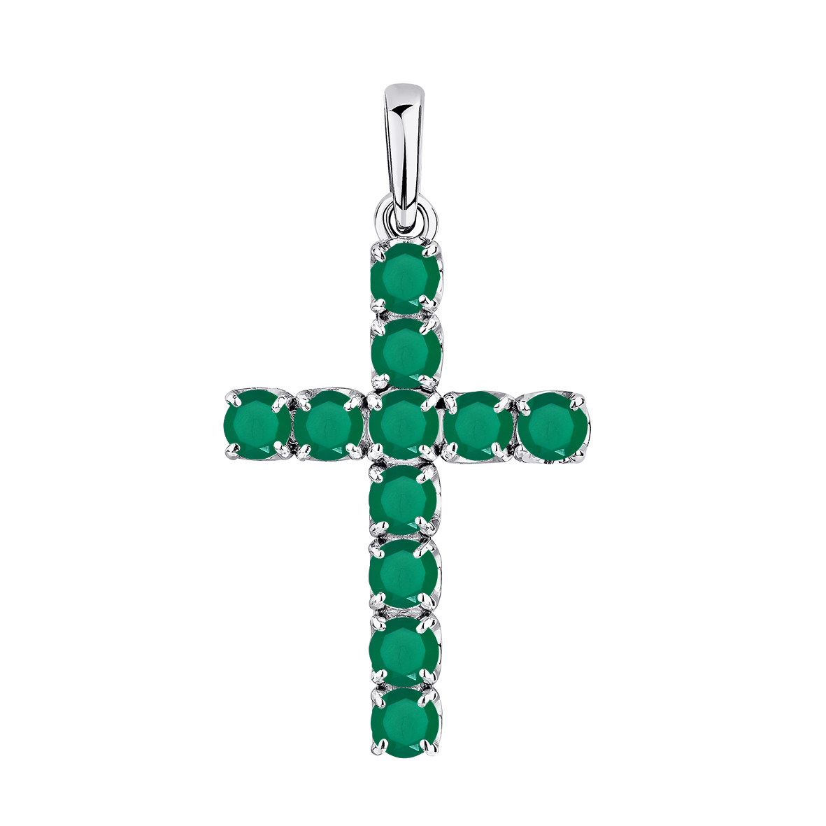 Купить оптом подвеска из серебра с агатами 3340394678-60 от Krasnoe