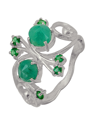 Купить оптом кольцо из серебра с бериллом 3987002451-1 от Krasnoe