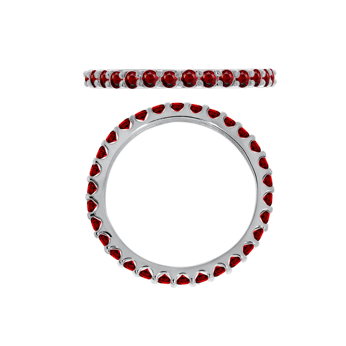 Купить оптом кольцо из серебра с гранатами 1340151315-200 от Krasnoe