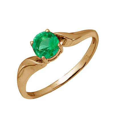 Купить оптом кольцо из серебра с изумрудом 3012003593 от Krasnoe