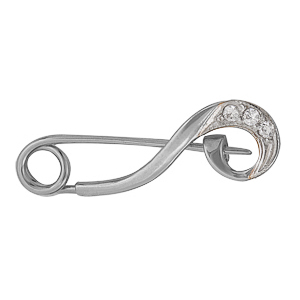 Купить оптом брошь из серебра с фианитами 3207021853 от Krasnoe