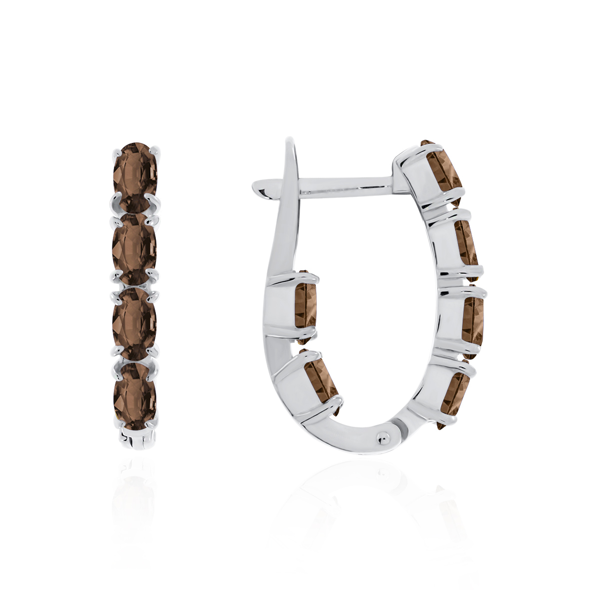 Купить оптом серьги из серебра с топазами 2340101164 от Krasnoe