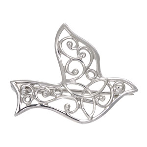 Купить оптом брошь из серебра без вставок 3407022020 от Krasnoe