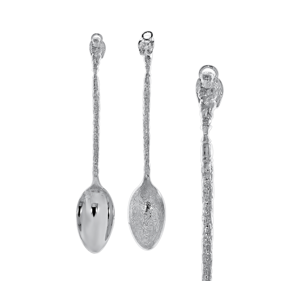 Купить оптом православная ложка из серебра без вставок 9340400290 от Krasnoe