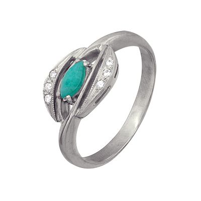 Купить оптом кольцо из серебра с бериллом 1R421528-1 от Krasnoe