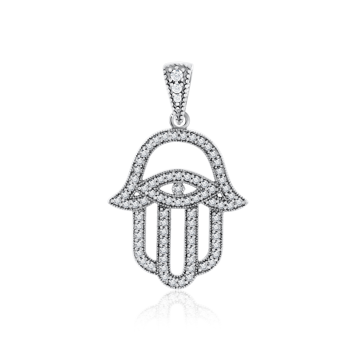 Купить оптом подвеска из серебра с фианитами 3340200350л от Krasnoe