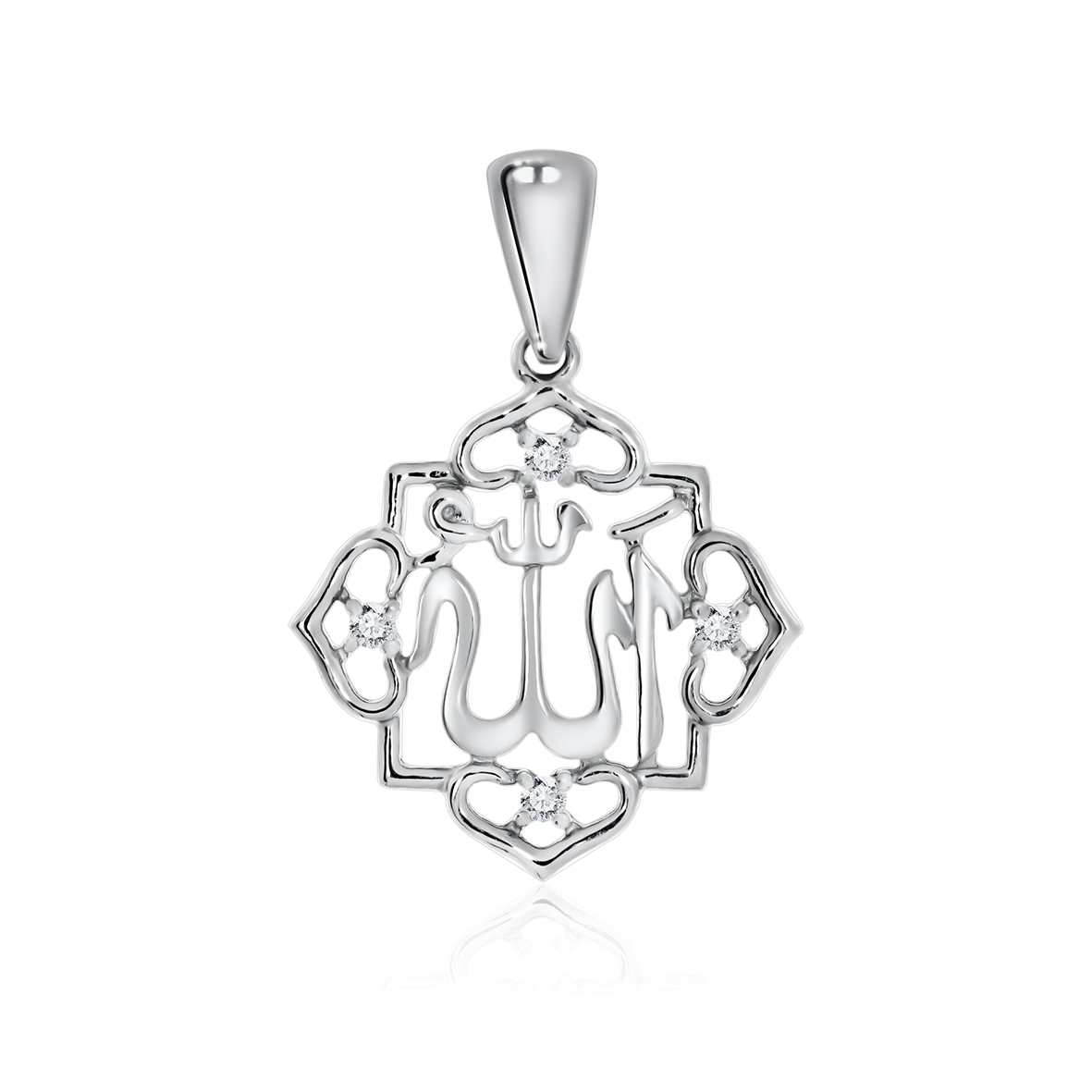 Купить оптом подвеска из серебра с фианитами 3340200357 от Krasnoe