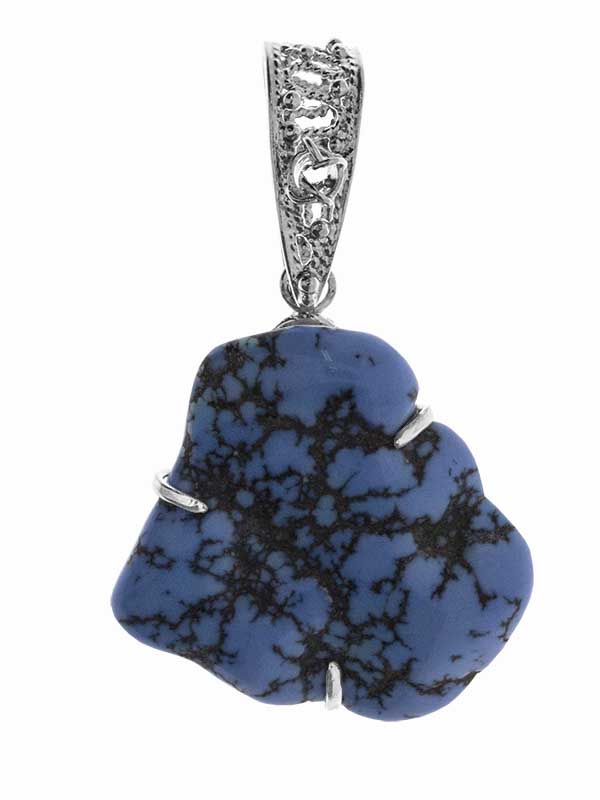 Купить оптом подвеска из серебра с бирюзаом 3340314115 от Krasnoe