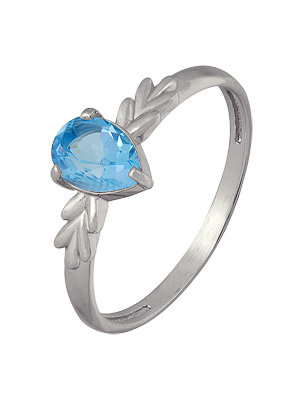 Купить оптом кольцо из серебра с топазом 3077003135 от Krasnoe