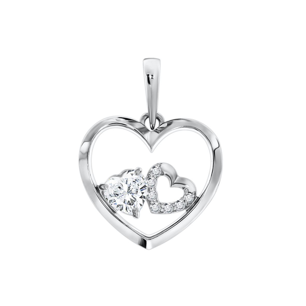 Купить оптом подвеска из серебра с фианитами 3207033412 от Krasnoe