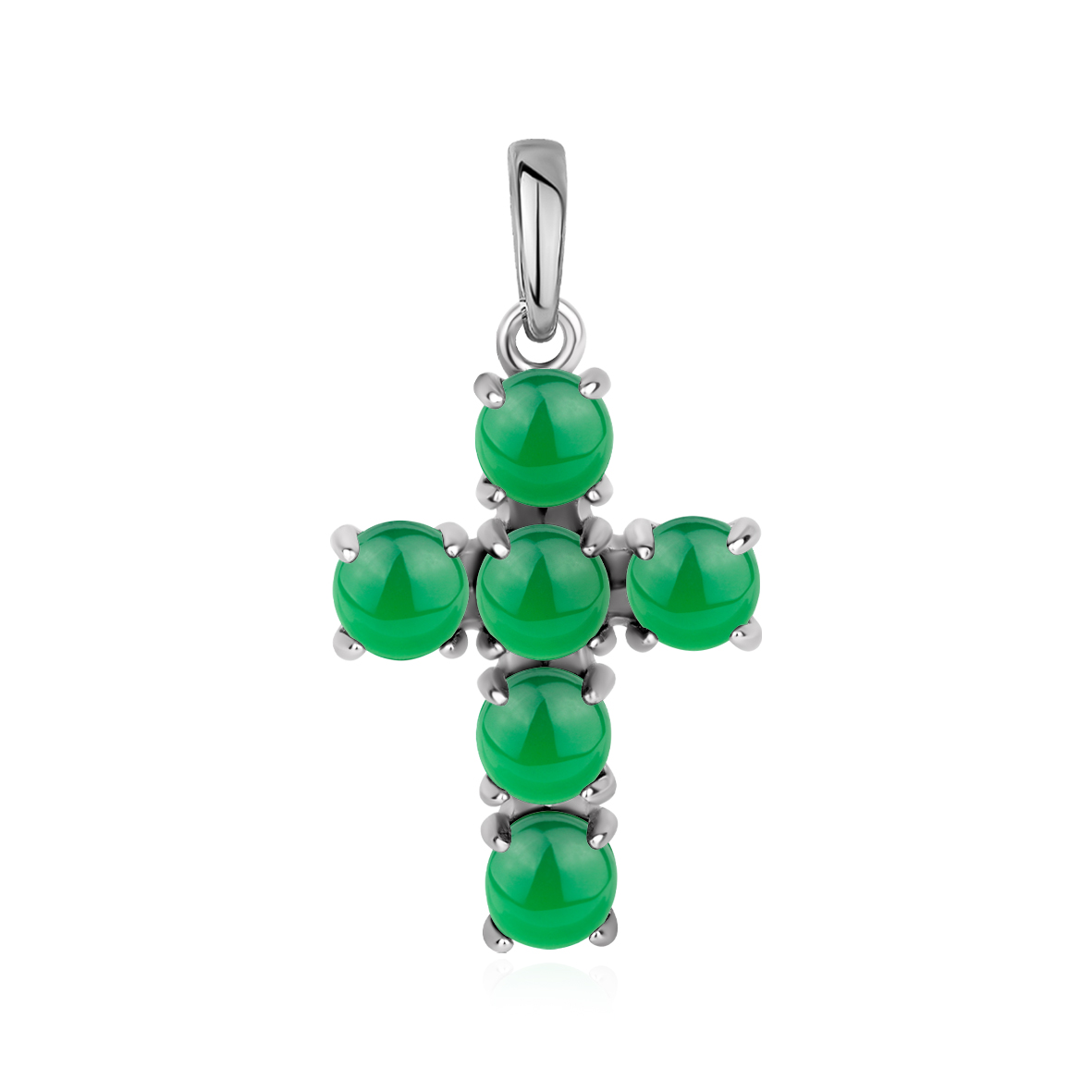 Купить оптом подвеска из серебра с агатами 3340396616-60 от Krasnoe