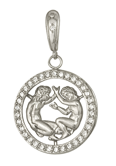 Купить оптом подвеска из серебра с фианитами 3R02231 от Krasnoe