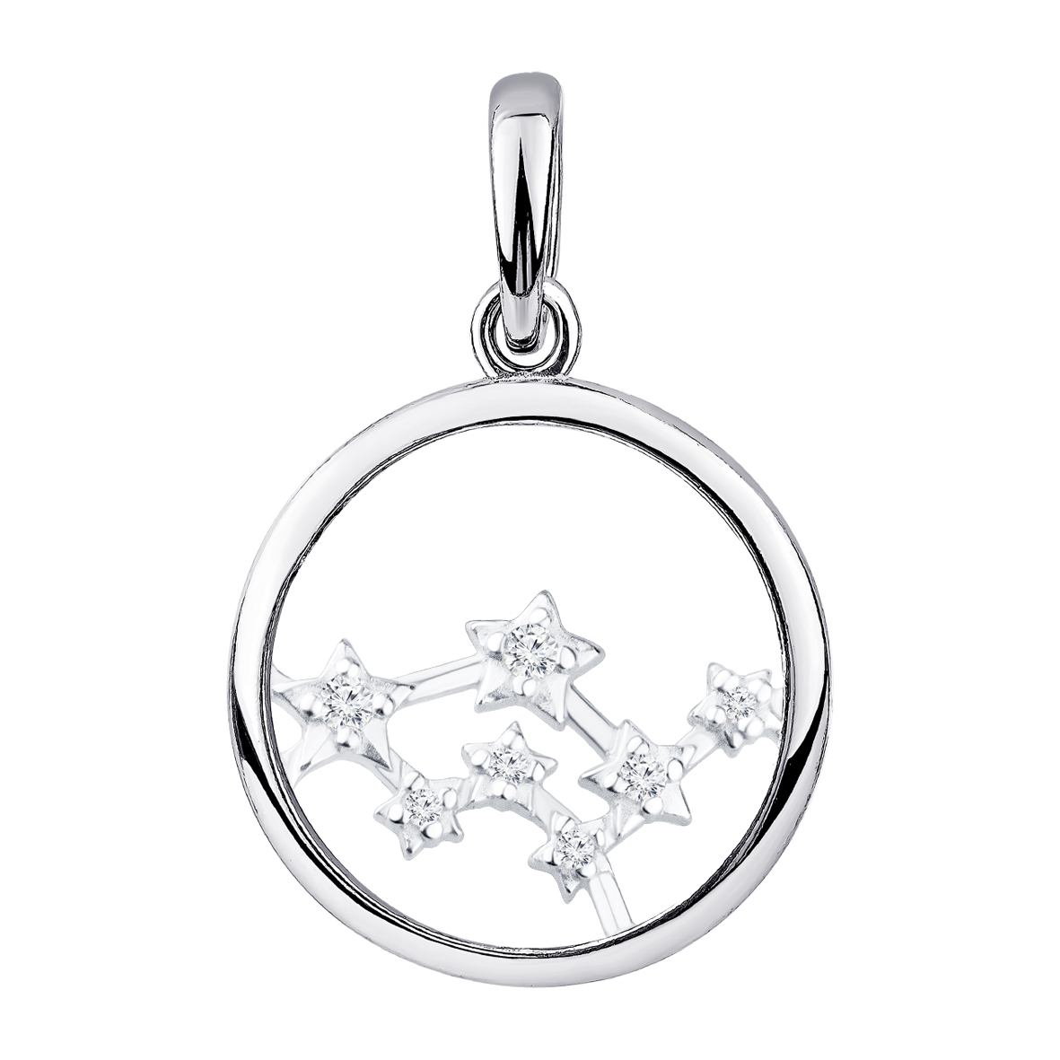 Купить оптом подвеска из серебра с фианитами 3340205982л от Krasnoe