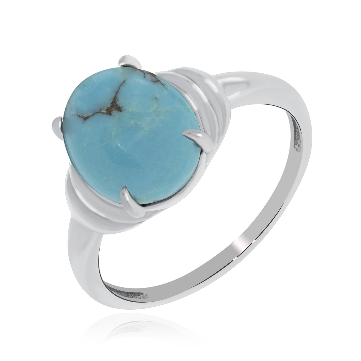 Купить оптом кольцо из серебра с бирюзой 1340311794 от Krasnoe