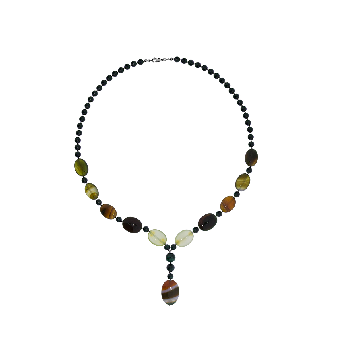 Оптом колье из серебра с агатами и малахитами 8340396134 цена от Krasnoe Купить оптом колье из серебра с агатами и малахитами 8340396134 от Krasnoe