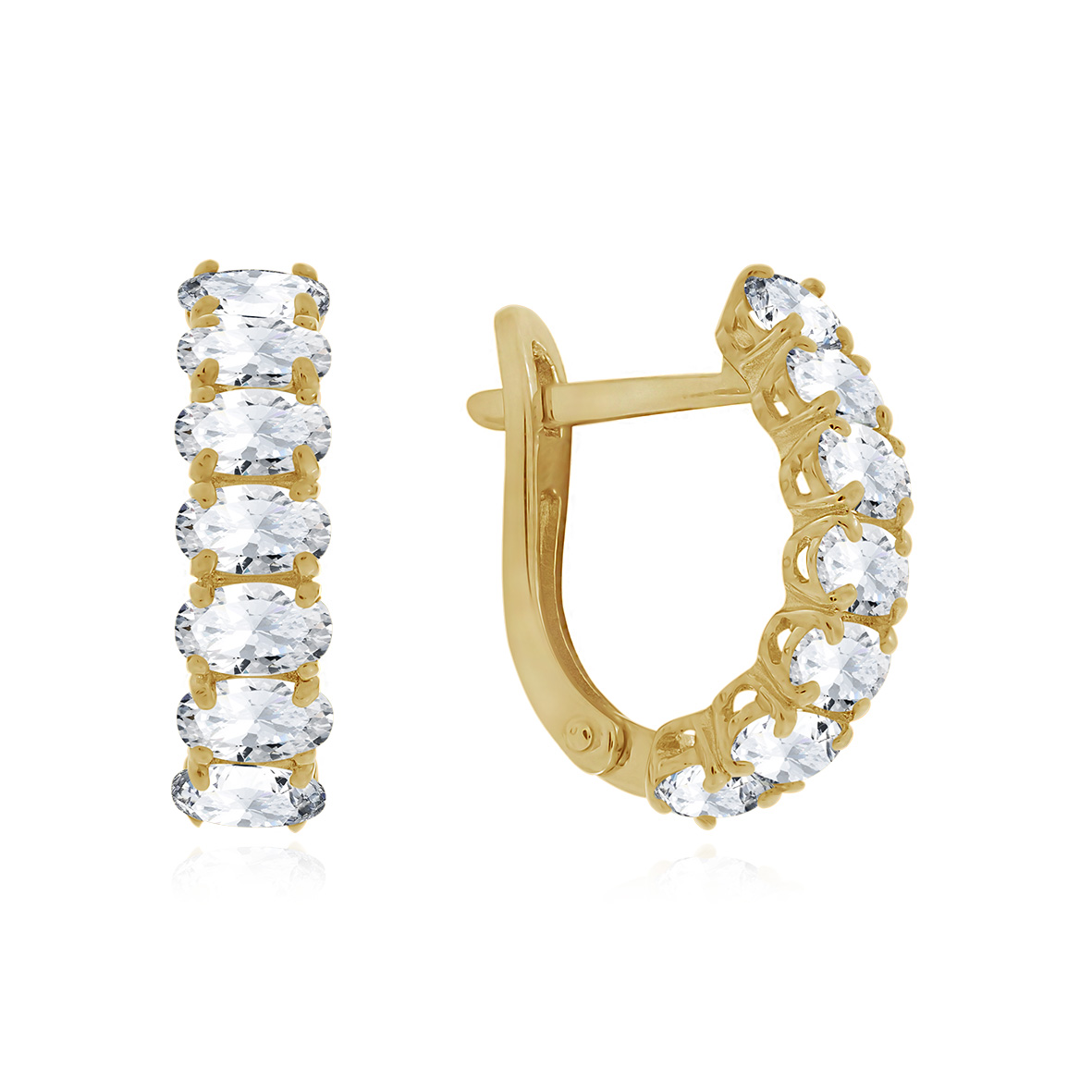 Купить оптом серьги из серебра с фианитами 2320201723 от Krasnoe