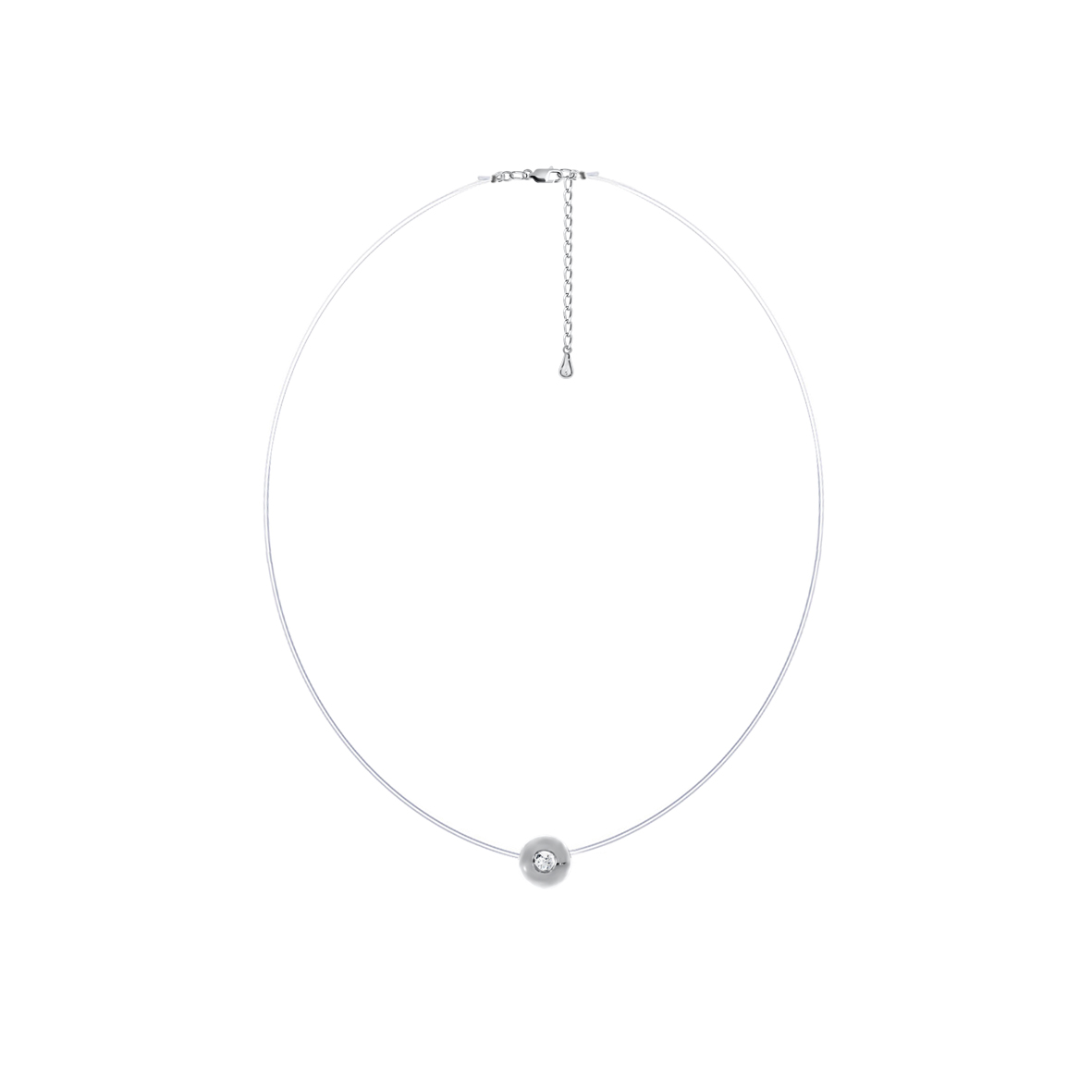 Купить оптом колье из серебра с фианитом 8340203032-1-38 от Krasnoe