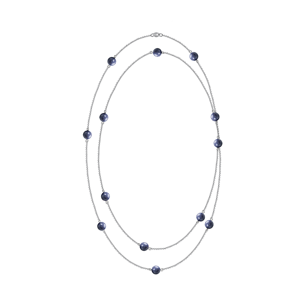 Купить оптом колье из серебра с танзанитами 8340966192-130 от Krasnoe