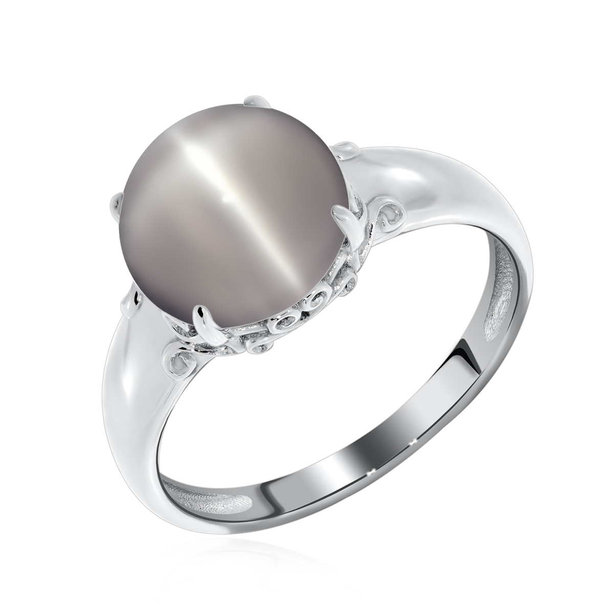 Купить оптом кольцо из серебра с кошачий глазом 1340261263-21 от Krasnoe