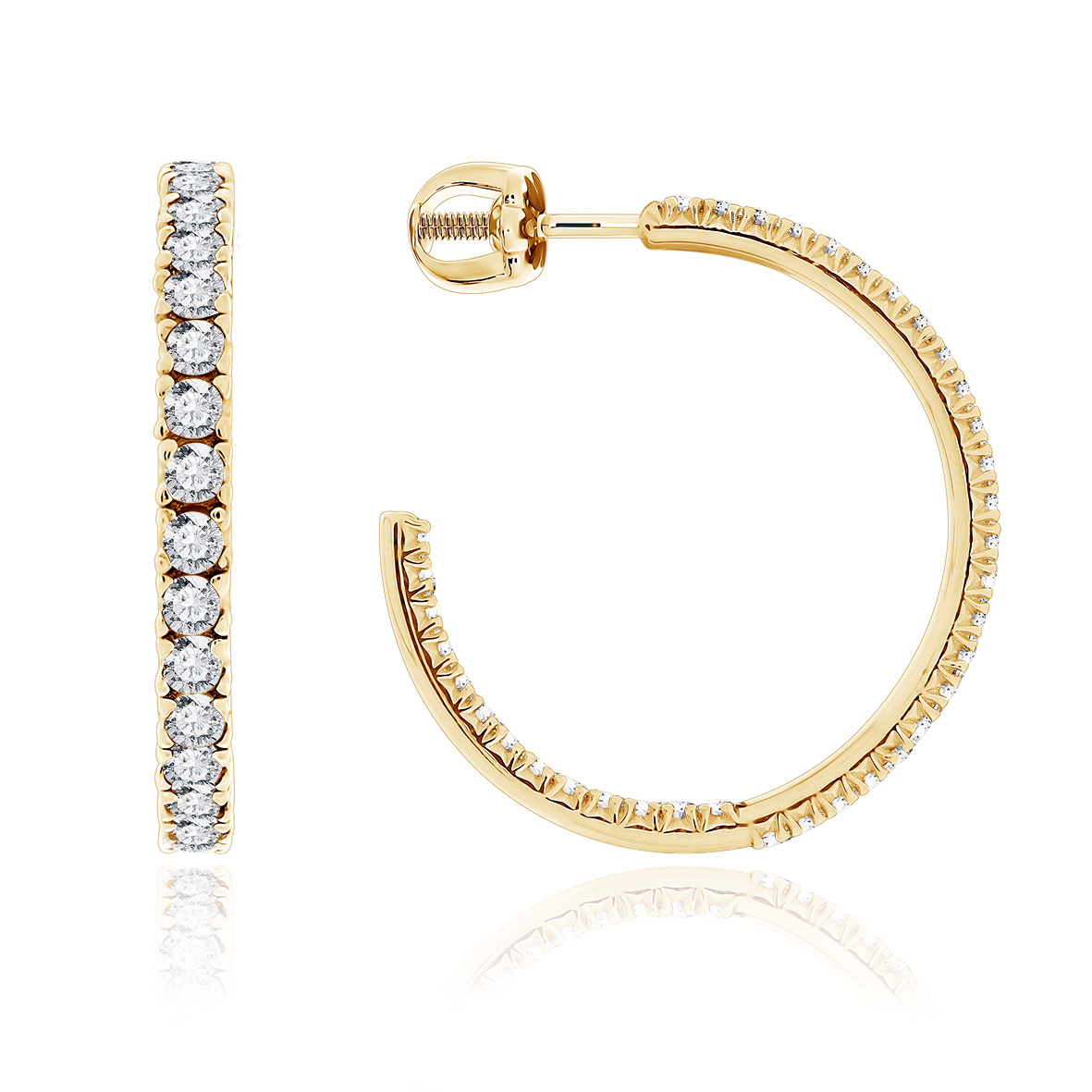 Купить оптом пусеты из серебра с фианитами 2320202797 от Krasnoe